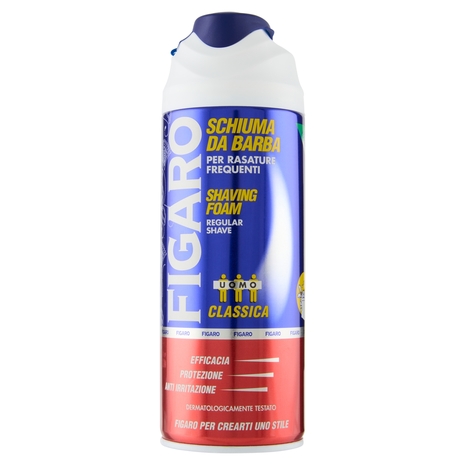 Figaro Uomo Schiuma da Barba per Rasature Frequenti Classica 400 ml
